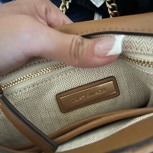 Tory Burch Brown Leather Shoulder Bag